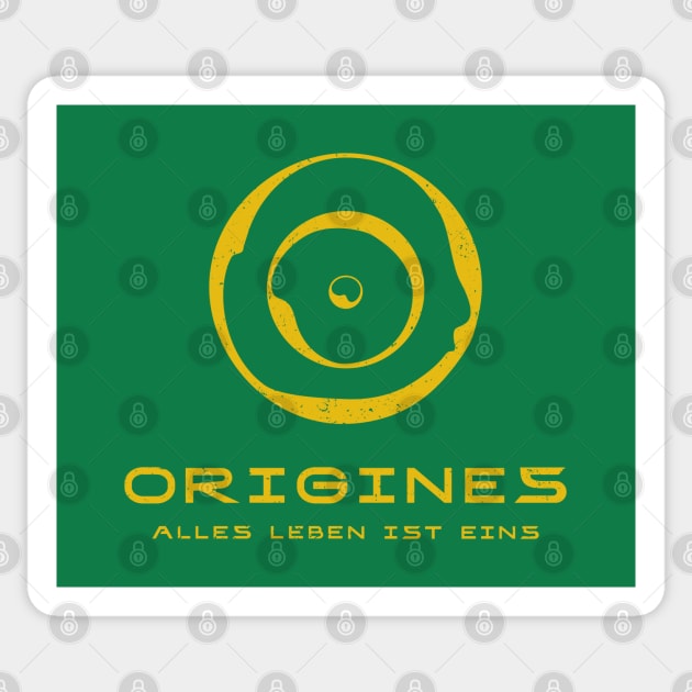 Origines - Alles Leben ist eins Sticker by BadCatDesigns